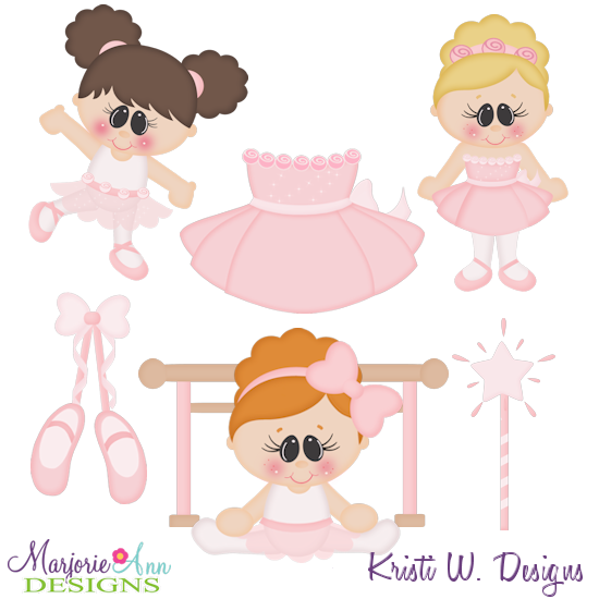 When I Grow Up~Ballerina Cutting Files-Includes Clipart - Click Image to Close